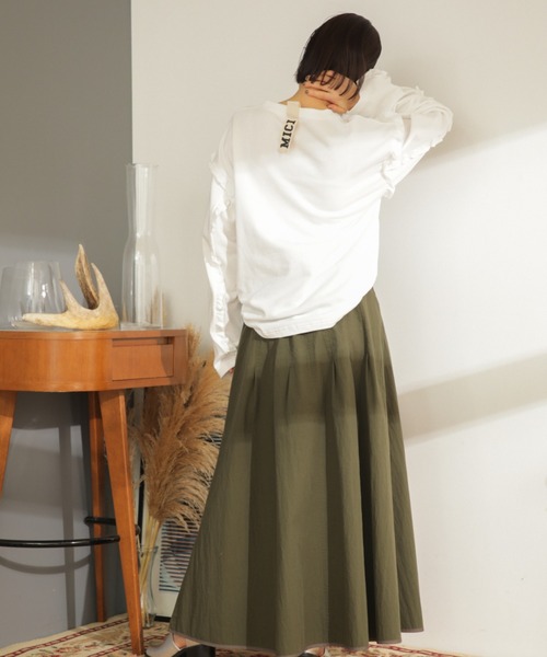 「mici」 長袖カットソー ONE SIZE ブルー レディース_画像3
