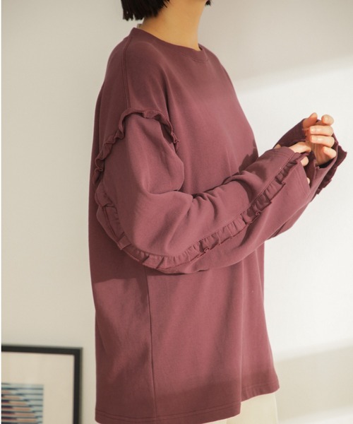 「mici」 長袖カットソー ONE SIZE ブルー レディース_画像5