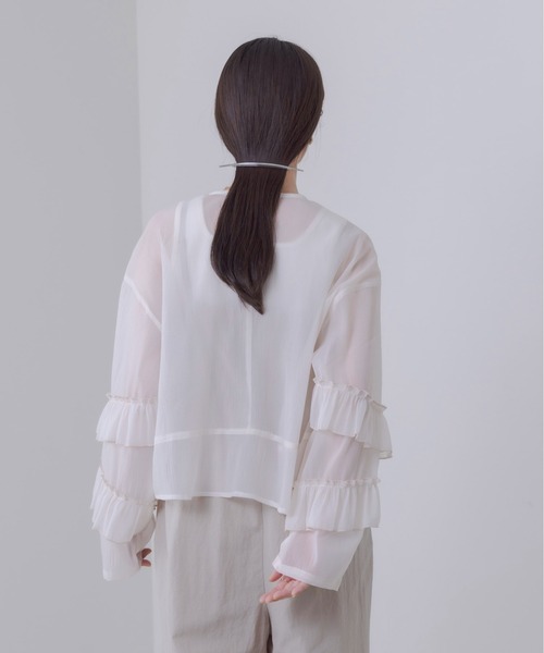 「Eimee Law」 長袖ブラウス FREE ダークベージュ レディース_画像7
