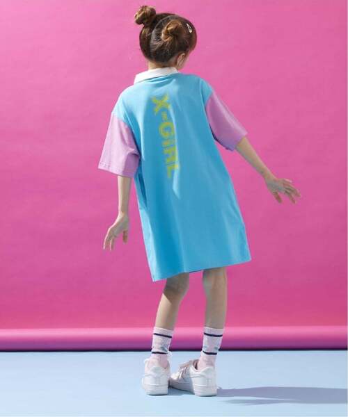 ワンピース 「サーティワン アイスクリーム」ラガーミニ丈Tワンピース キッズ 子供服 女の子の画像