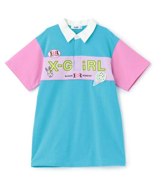 ワンピース 「サーティワン アイスクリーム」ラガーミニ丈Tワンピース キッズ 子供服 女の子の画像