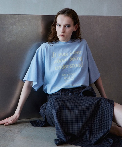 MAISON SPECIAL（メゾンスペシャル） tシャツ Message Oversized T