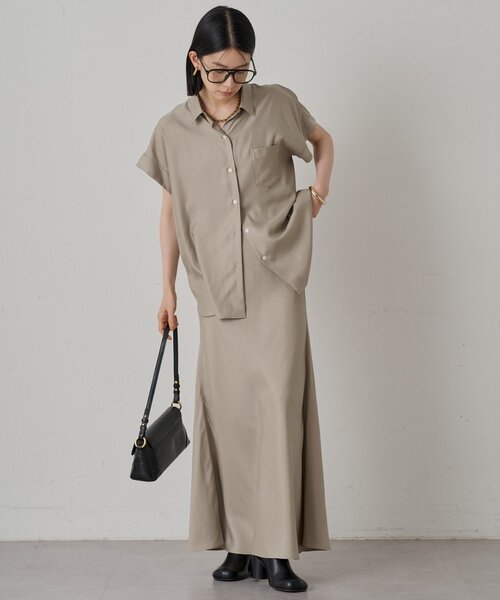「LOUNGEDRESS」 ロングスカート FREE ベージュ レディース_画像5