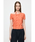 tシャツ 半袖 FLORAL JACQUARD...の詳細画像2