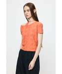 tシャツ 半袖 FLORAL JACQUARD...の詳細画像5
