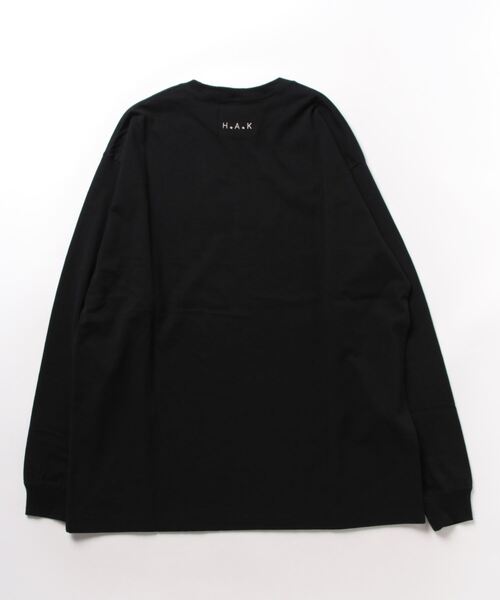 「H.A.K」 長袖カットソー FREE チャコール レディース_画像2