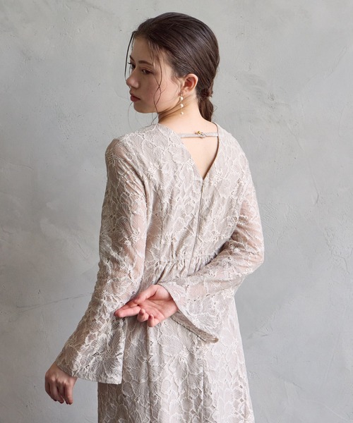 「AIMER」 長袖ワンピース LARGE ブラック レディース_画像3
