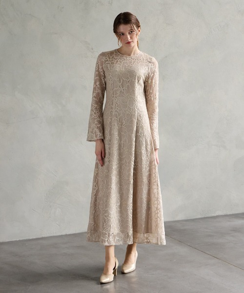 「AIMER」 長袖ワンピース LARGE ブラック レディース_画像5