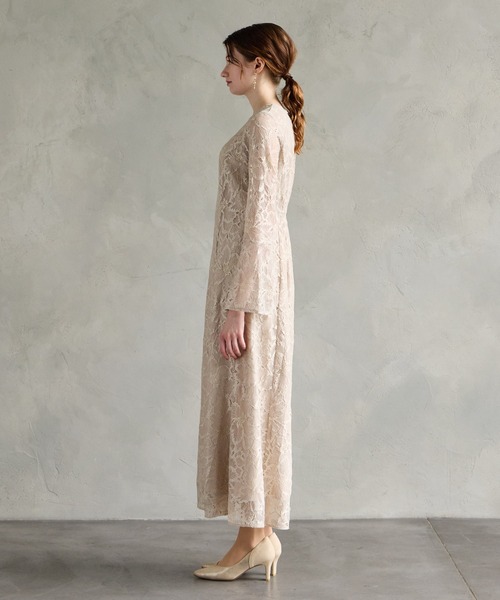 「AIMER」 長袖ワンピース LARGE ブラック レディース_画像8