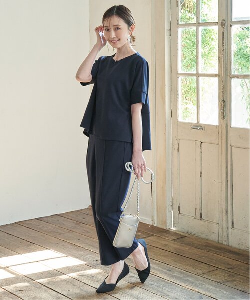 「IKKA LOUNGE」 セットアップ M ネイビー レディース_画像2