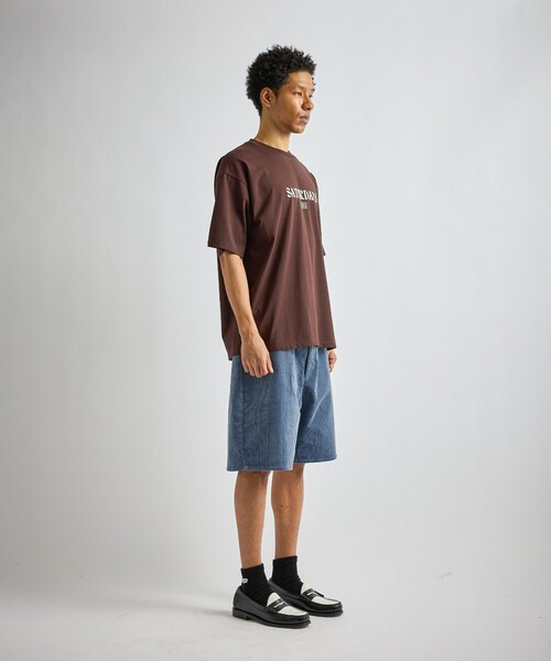 サタデーズニューヨークシティー　NYC　モックネックシャツ　ブラック　XL Saturdays NYC（サタデーズ ニューヨークシティ） tシャツ Ripples