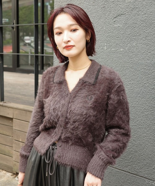 フレッドペリー ビームス カーディガン UK10 FRED PERRY（フレッドペリー） カーディガン 「別注」FRED PERRY × Ray