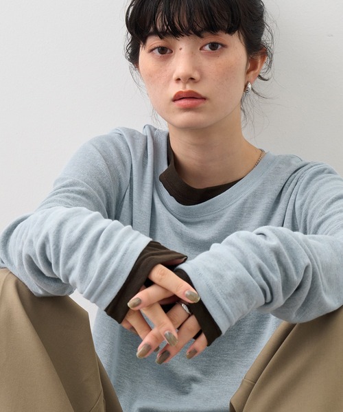NOGLE tシャツ 「NOGLE/ノグル」2セットパック シアーカラーロンT