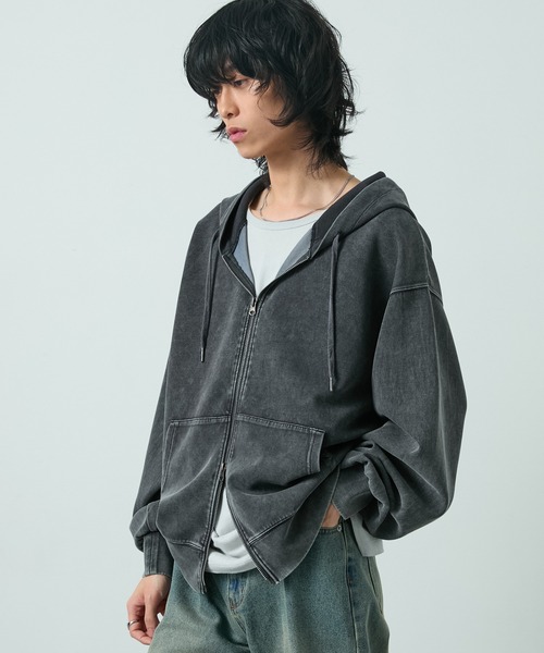 「CIYOT」 ジップアップパーカー M ブラック メンズ_画像5