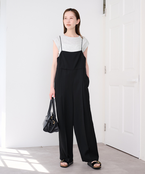 「U by SPICK&SPAN」 オーバーオール 38 ベージュ レディース_画像3