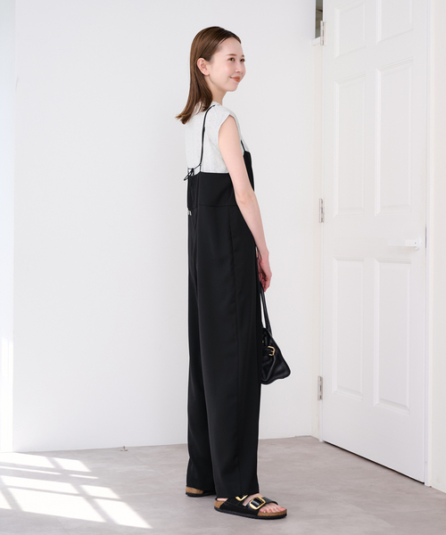 「U by SPICK&SPAN」 オーバーオール 38 ベージュ レディース_画像4