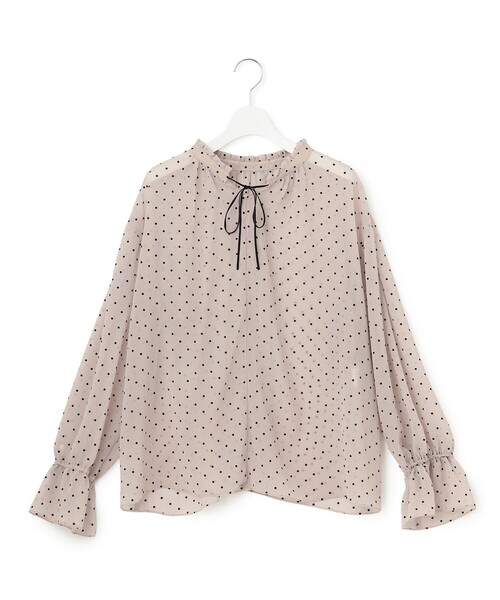 ブラウス シャツ フロッキードット レディース : ZOZOTOWN Yahoo!店