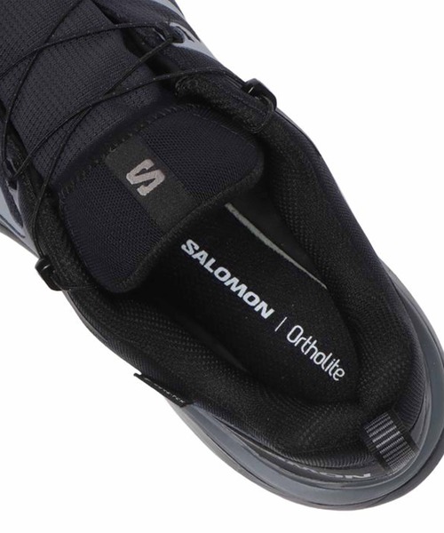「SALOMON」 ローカットスニーカー 27.5cm ブラック×グレー メンズ_画像5