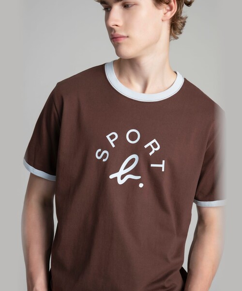 新品！agns b sport アニエスベー Tシャツ agnes b.（アニエスベー） tシャツ SPORT b. メンズ アーチロゴ
