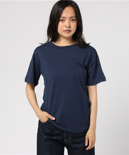 tシャツ Tシャツ WEST SHORE リアルレイヤード2in1Tee/無地 グレー ネイビー Tシャツ09