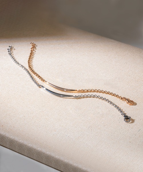 BLOOM（ブルーム） ブレスレット ステンレス ダイヤモンド ペア