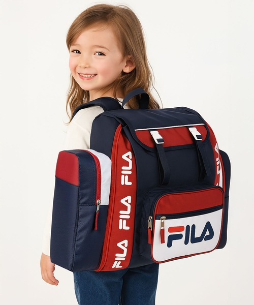 リュック FILA/フィラ キッズ リュックサック 大容量 50L ICカード収納付き 修学旅行 キャンプ 拡張 バックパック サブリュック