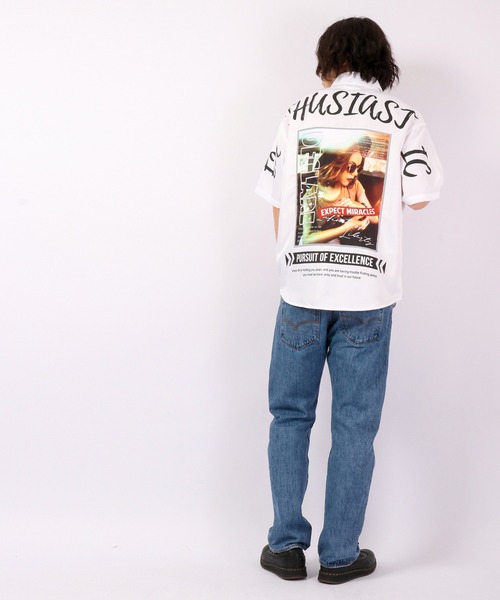 A.T.C in the attic homme シャツ とろみガールズフォト半袖