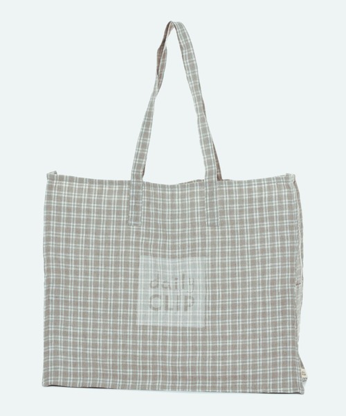 追跡あり【uoe studio】daily life eco bag Lサイズ studio CLIP エコバッグ 「daily CLIP」リネンBIGマルシェバッグ