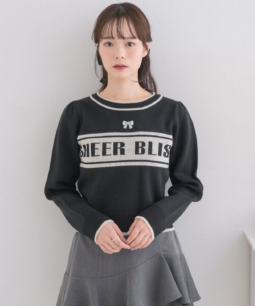 Emsexcite ニット セーター ロゴジャガードNT レディース