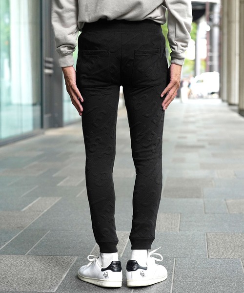 JIGGYS SHOP（ジギーズショップ） パンツ 斜めロゴジャガードジョガー