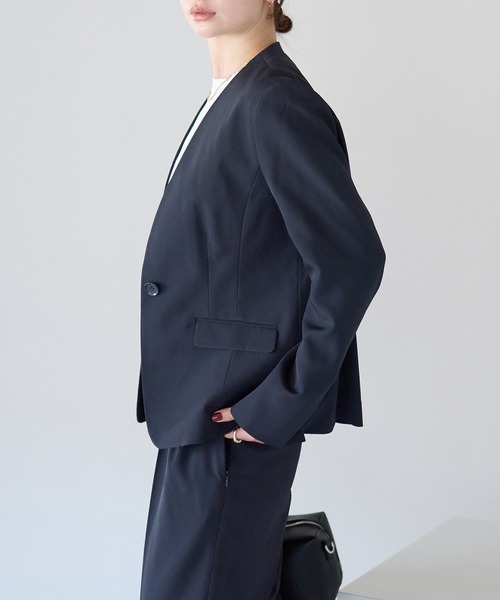 RIRIYANO（リリヤーノ） セットアップ 「洗える」2点テーパードパンツ