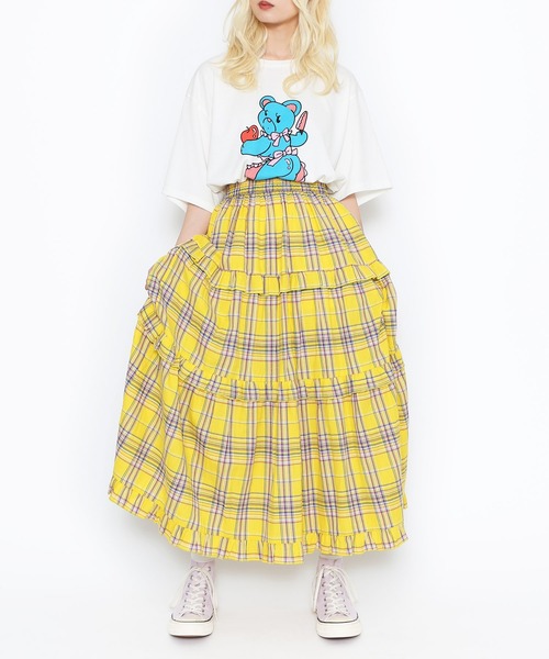 PUNYUS tシャツ ベアプリントビッグTシャツ レディース メンズ