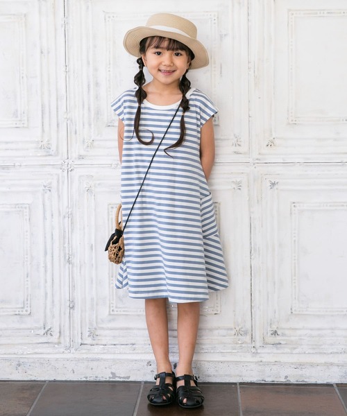 希少　DressCamp　ドレスキャンプ　ボーダー　ミニワンピン　チュニック XS-Lサイズあり【SETTAN/セッタン】チェック/ ボートネック
