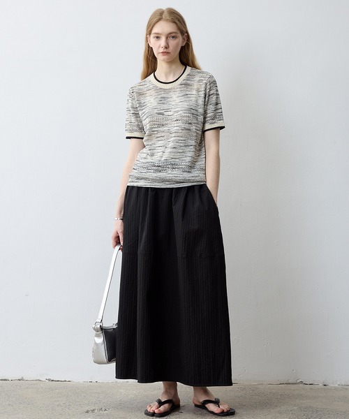 tシャツ 「tageechita」サマーニット/メランジトップス・Tシャツ・プルオーバー レディース メンズ tageechita tシャツ 「tageechita」サマーニット/メランジ