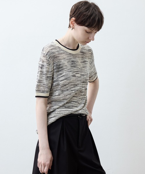 tシャツ 「tageechita」サマーニット/メランジトップス・Tシャツ・プルオーバー レディース メンズ tageechita tシャツ 「tageechita」サマーニット/メランジ