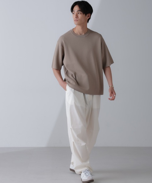 NANO universe セーター ニット 14ゲージミラノリブニット