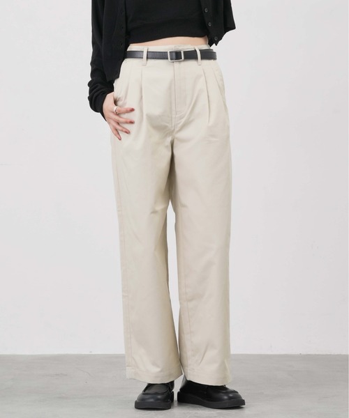 1chaku.（イッチャク） マルチサイズ チノパン ツータックワイド