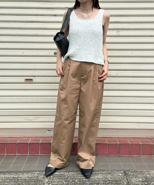 1chaku.（イッチャク） マルチサイズ チノパン ツータックワイド