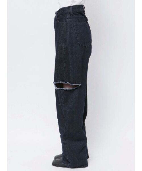 CALNAMUR ジーンズ デニム デニムパンツ ハートビジューサイド CALNAMUR ジーンズ デニム デニムパンツ ハートビジューサイド