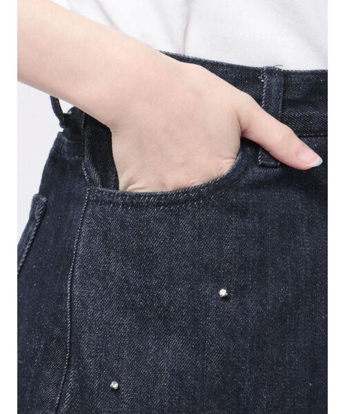 CALNAMUR ジーンズ デニム デニムパンツ ハートビジューサイド CALNAMUR ジーンズ デニム デニムパンツ ハートビジューサイド
