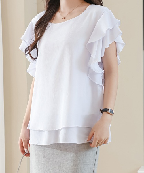 Lacy Frill 半袖ブラウス Lacy Frill Short Sleeve Blouse by Angelic Pretty