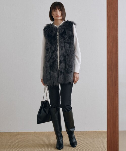 ICB（アイシービー） ベスト ジレ エコフォックスファージレ