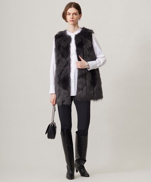 ICB（アイシービー） ベスト ジレ エコフォックスファージレ