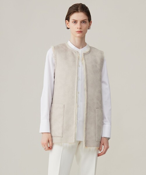 ICB（アイシービー） ベスト ジレ エコフォックスファージレ