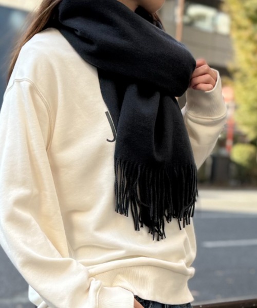 ikka（イッカ） マフラー ストール カシミヤタッチカラーマフラー