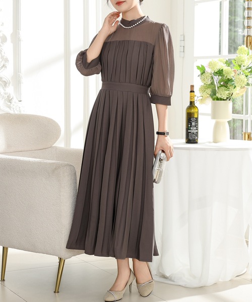 Lace Ladies（レースレディース） ドレス シアー ドッキング ロング