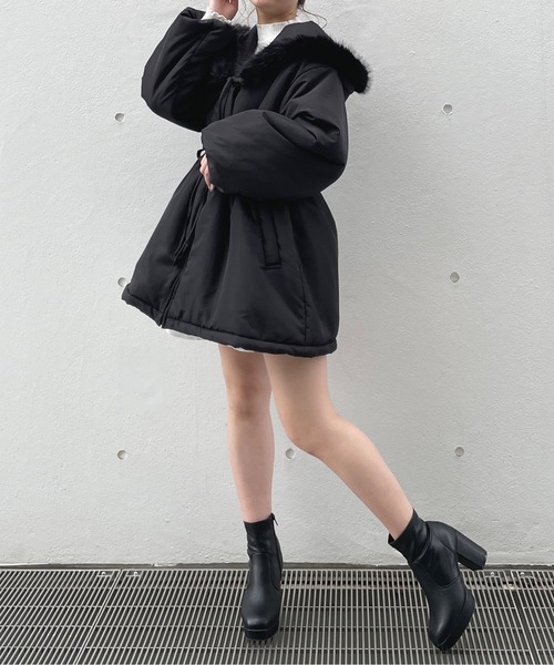 mikin専用　レディースBURTONファー付ジャケット(中綿あり) Ritzy（リッツィー）の「ファー付き ジャケット（その他アウター