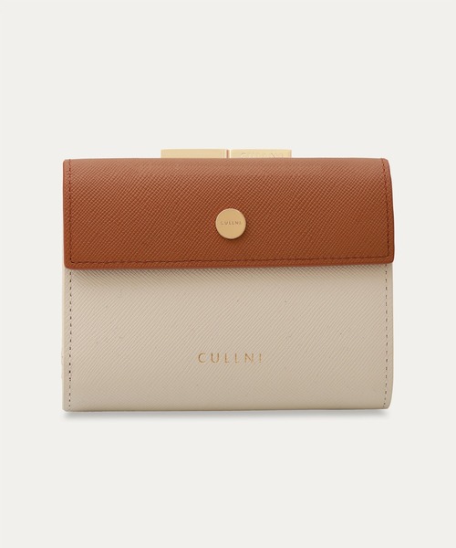 財布 Leather Flap Mini wallet  With A Clasp メンズ レディースの画像