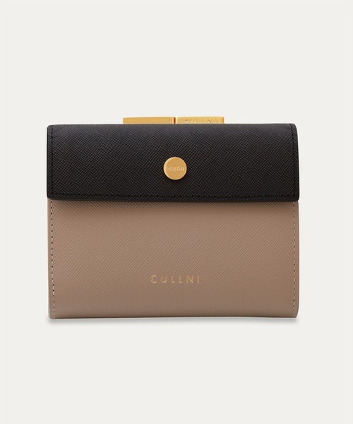 財布 Leather Flap Mini wallet  With A Clasp メンズ レディースの画像