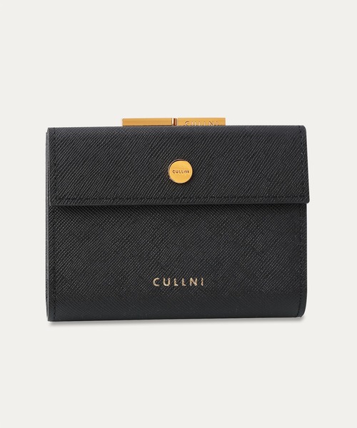CULLNI 財布 Leather Flap Mini wallet With A Clasp メンズ